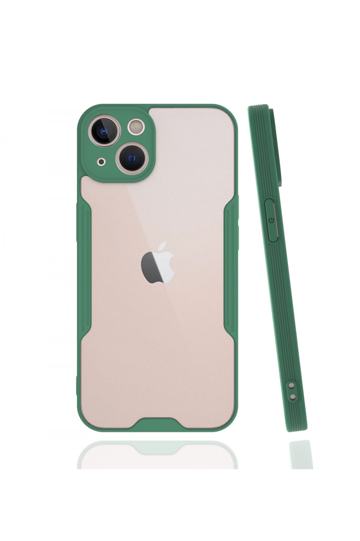  iPhone 13 Kılıf Platin Silikon - Yeşil