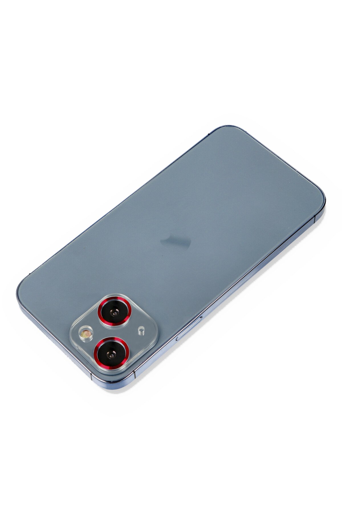  iPhone 13 Mini Metal Kamera Lens Koruma Cam - Kırmızı