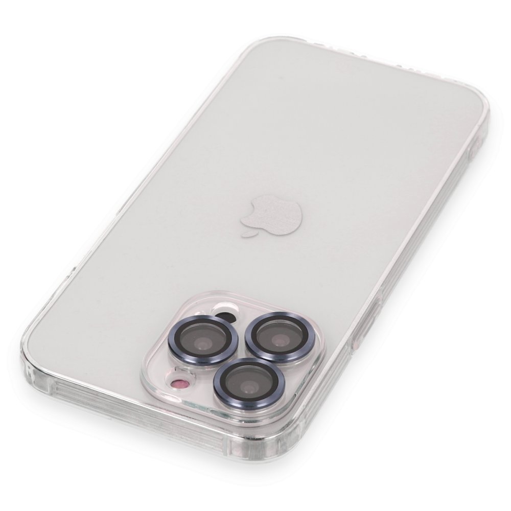 iPhone 13 Pro Max Kılıf Luko Lens Silikon - Sierra Blue  iPhone 13 Pro Max Kılıf Luko Lens Silikon - Sierra Blue