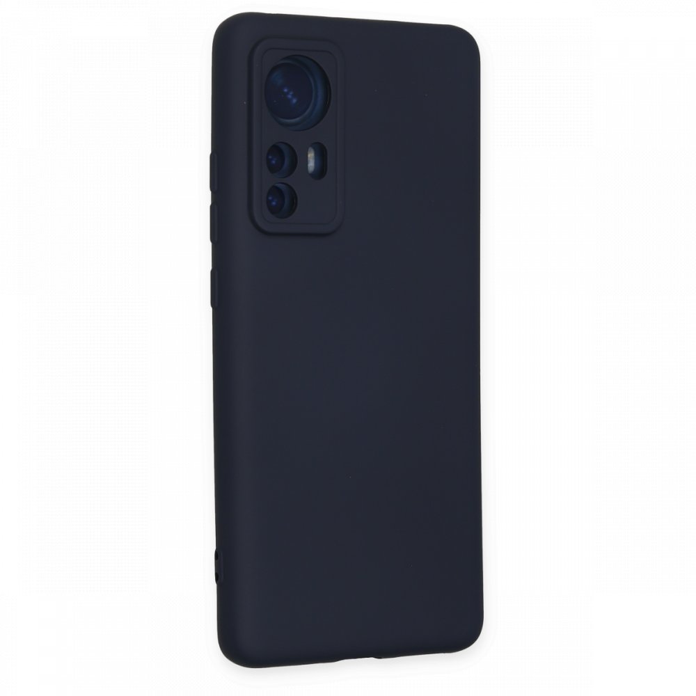 Xiaomi Mi 12X Kılıf Nano içi Kadife Silikon - Lacivert Xiaomi Mi 12X Kılıf Nano içi Kadife Silikon - Lacivert