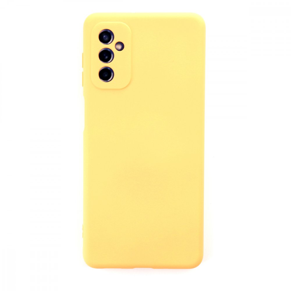  Samsung Galaxy M52 5G Kılıf Nano içi Kadife Silikon - Sarı