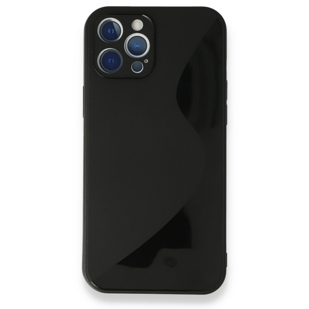  iPhone 12 Pro Max Kılıf S Silikon - Siyah