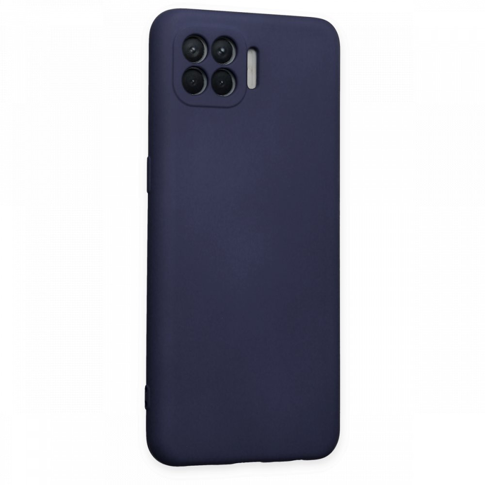 Oppo Reno 4 Lite Kılıf Nano içi Kadife Silikon - Lacivert Oppo Reno 4 Lite Kılıf Nano içi Kadife Silikon - Lacivert