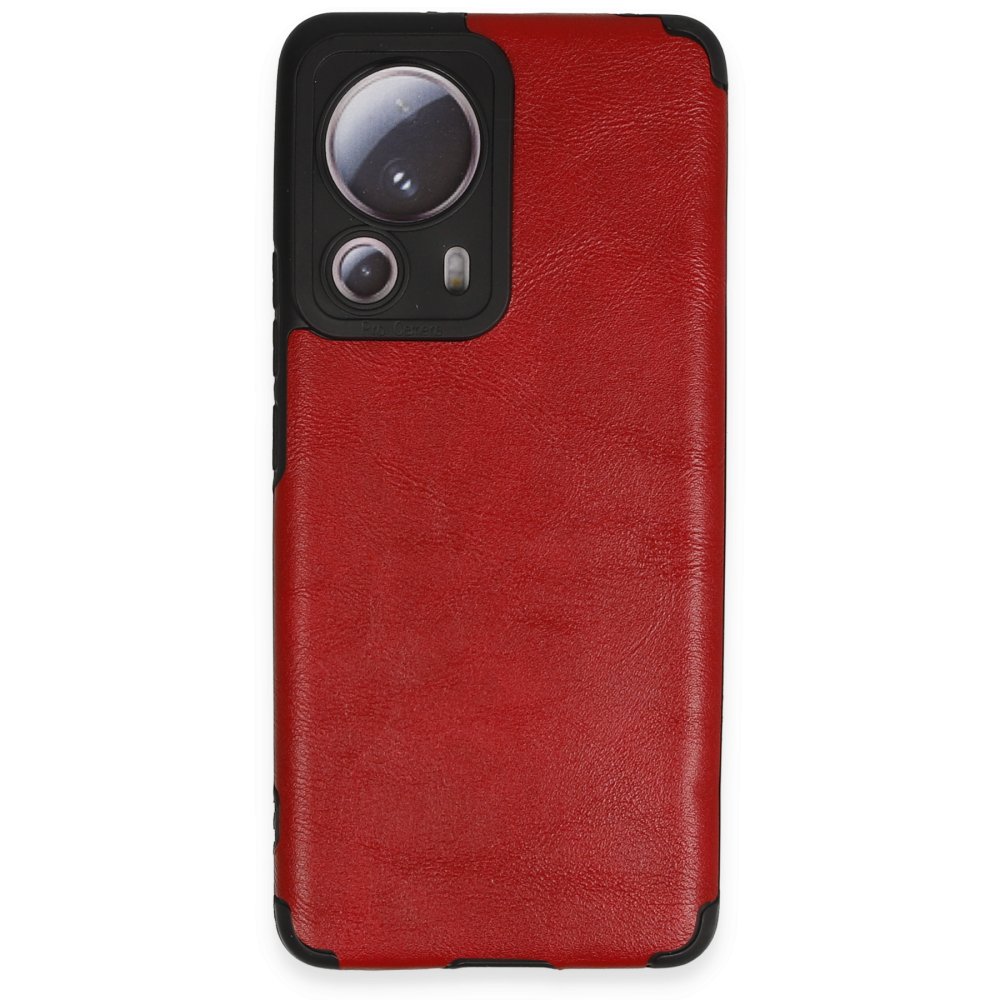 Xiaomi Mi 13 Lite Kılıf Loop Deri Silikon - Kırmızı Xiaomi Mi 13 Lite Kılıf Loop Deri Silikon - Kırmızı