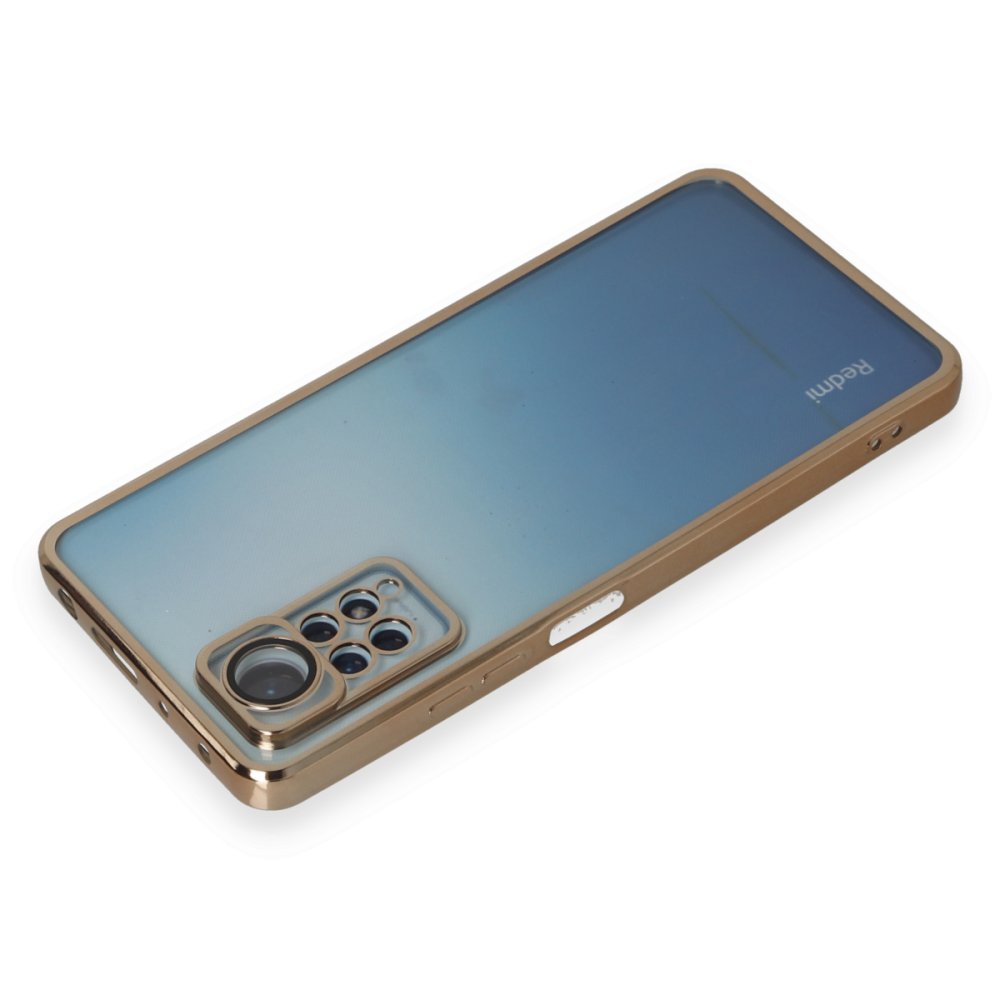 Redmi Note 12 Pro 4G Kılıf Razer Lensli Silikon - Gold