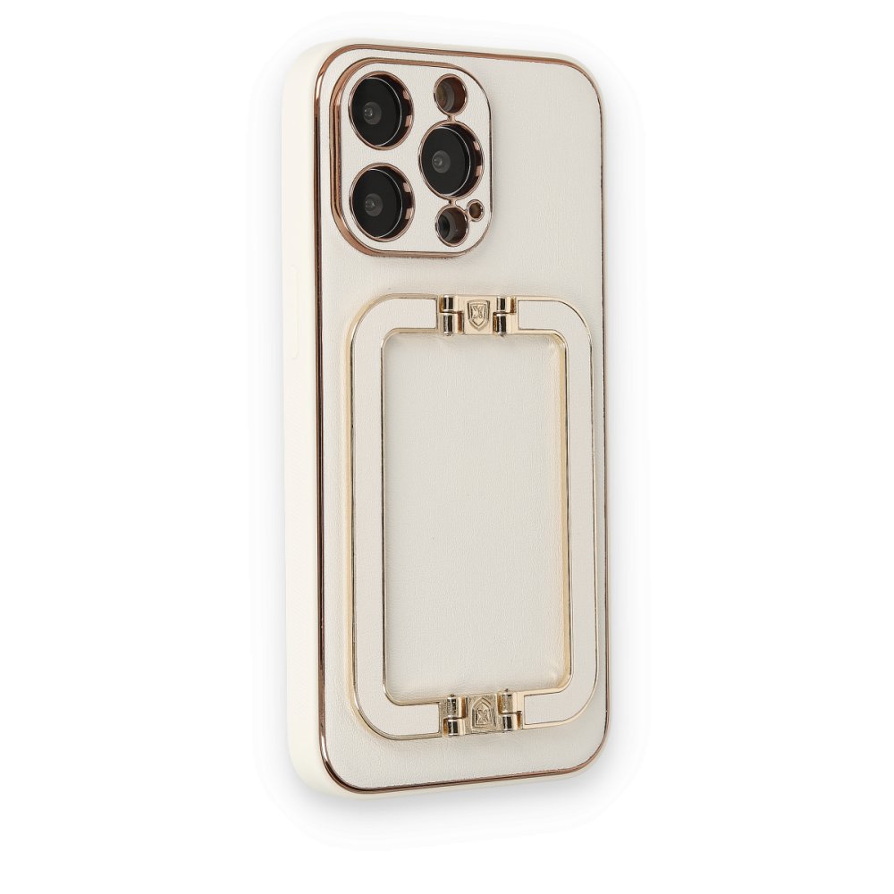  iPhone 14 Pro Kılıf Coco Elit Kapak - Beyaz