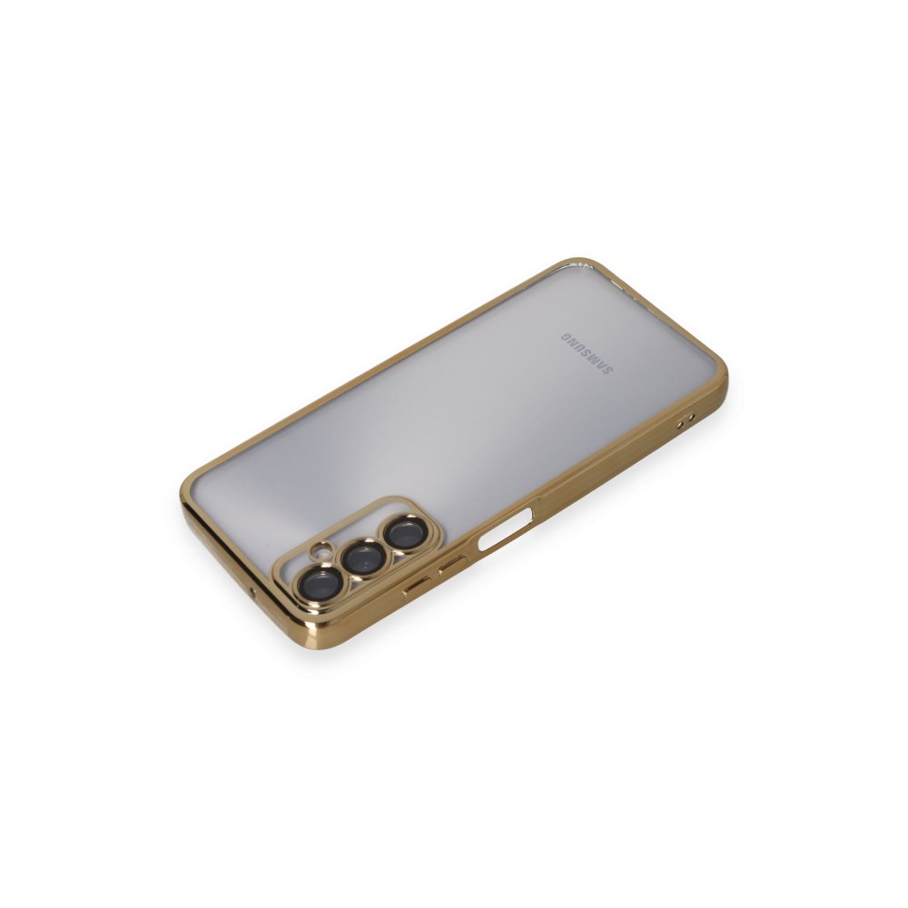 Samsung Galaxy A05S Kılıf Razer Lensli Silikon - Gold