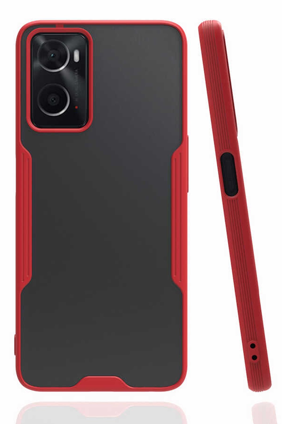 Oppo A96 Kılıf Platin Silikon - Kırmızı Oppo A96 Kılıf Platin Silikon - Kırmızı