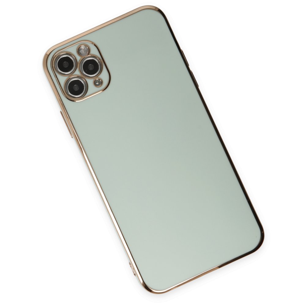  iPhone 11 Pro Max Kılıf Volet Silikon - Açık Yeşil