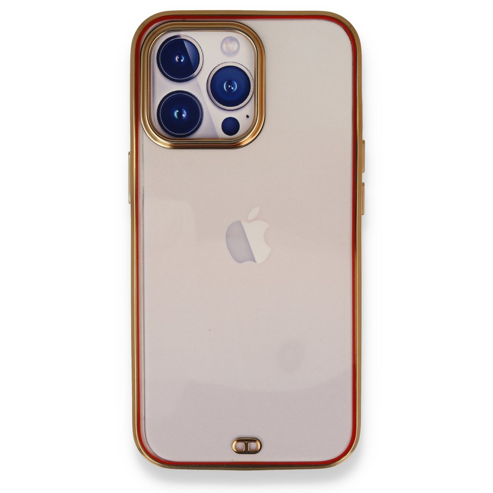  iPhone 13 Pro Max Kılıf Liva Silikon - Kırmızı