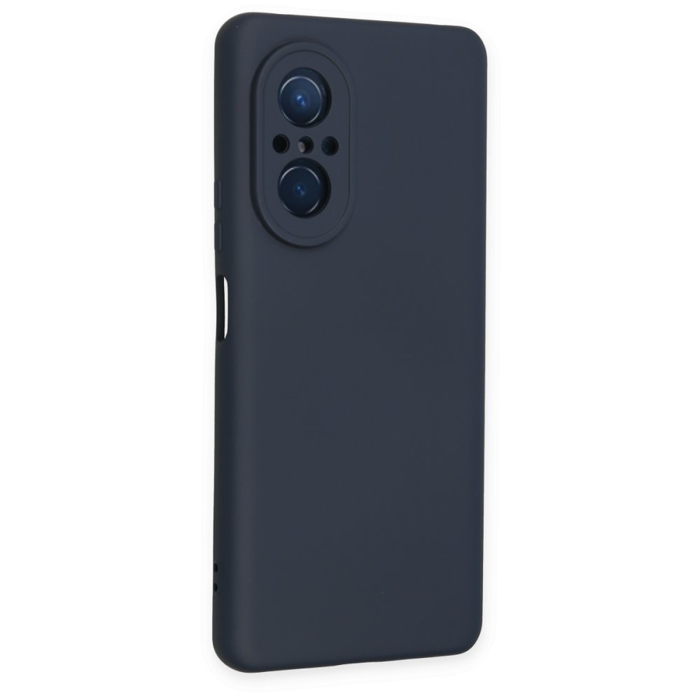  Huawei Nova 9 SE Kılıf Nano içi Kadife Silikon - Lacivert