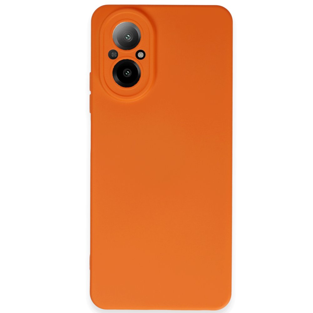 Realme 12 Lite Kılıf Nano içi Kadife Silikon - Turuncu  Realme 12 Lite Kılıf Nano içi Kadife Silikon - Turuncu