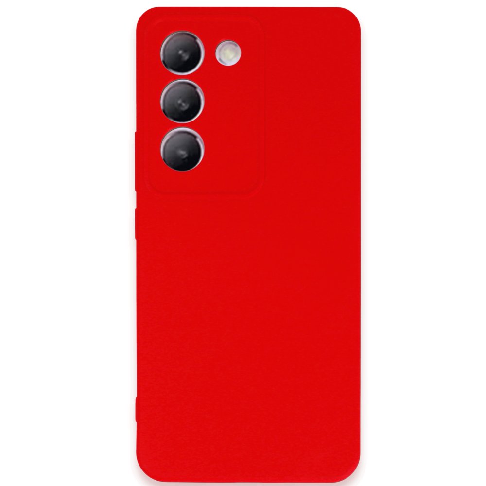  Vivo V30 Lite 4G Kılıf First Silikon - Kırmızı