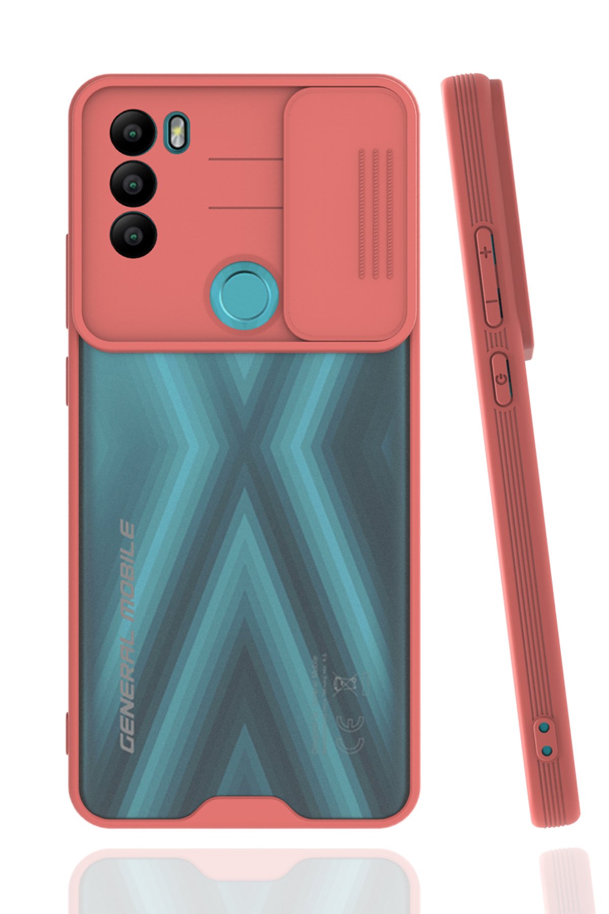  General Mobile GM 21 Plus Kılıf Platin Kamera Koruma Silikon - Pembe