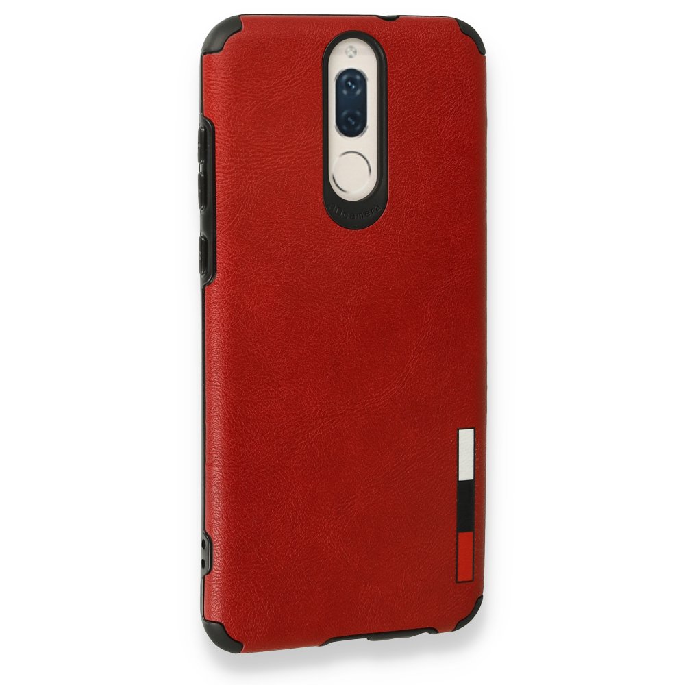 Huawei Mate 10 Lite Kılıf Loop Deri Silikon - Kırmızı  Huawei Mate 10 Lite Kılıf Loop Deri Silikon - Kırmızı