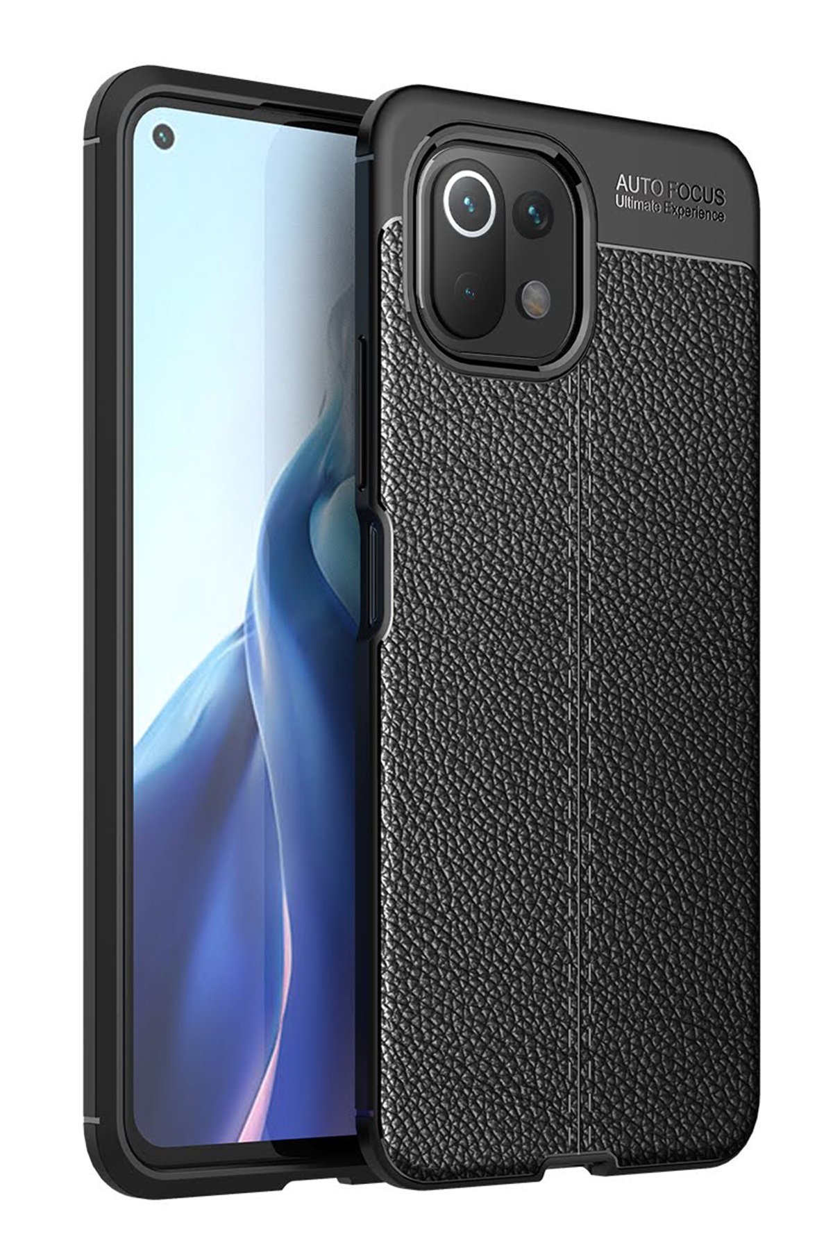 Xiaomi Mİ 11 Lite Kılıf Auto Focus Kapak - Siyah  Xiaomi Mİ 11 Lite Kılıf Auto Focus Kapak - Siyah