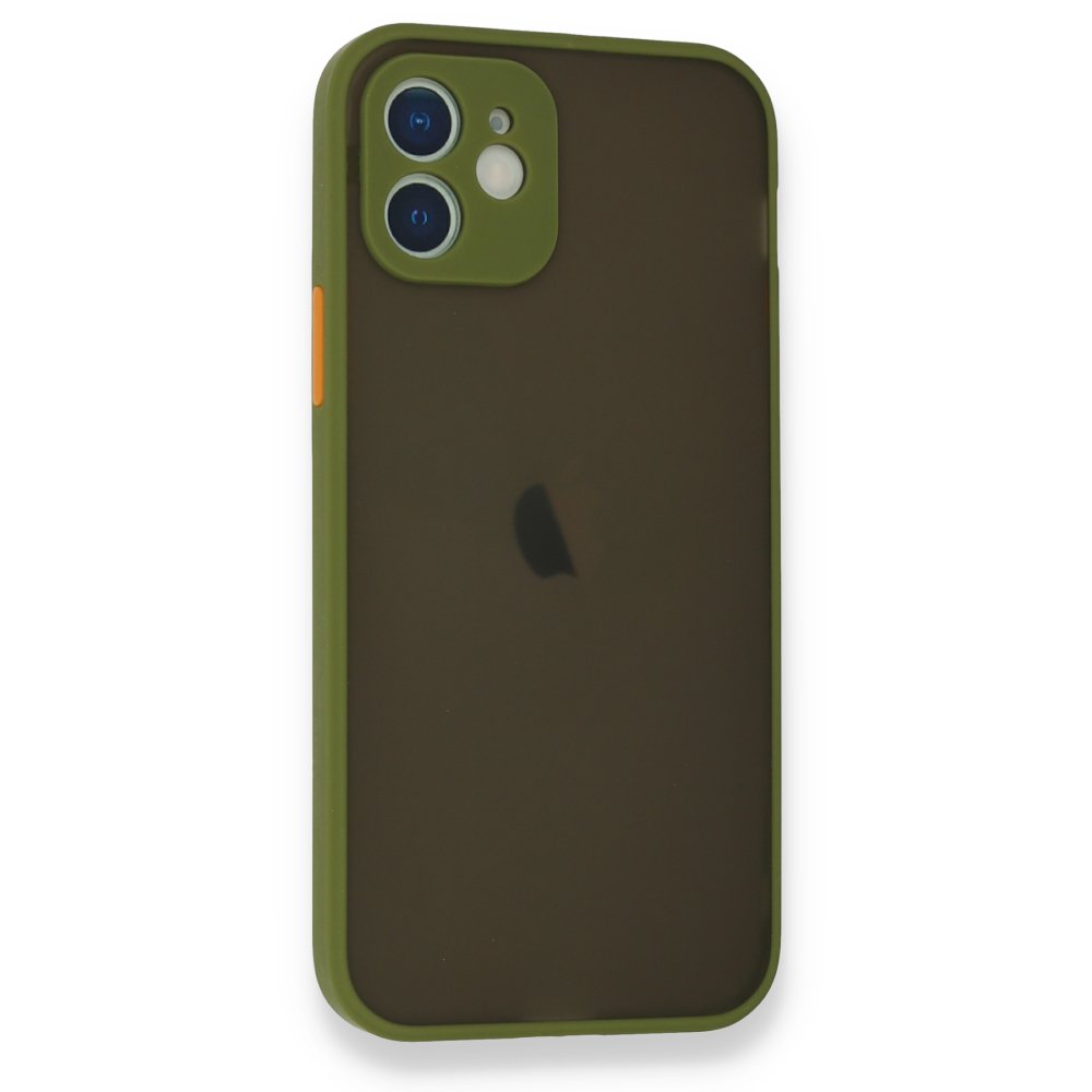  iPhone 12 Mini Kılıf Montreal Silikon Kapak - Açık Yeşil