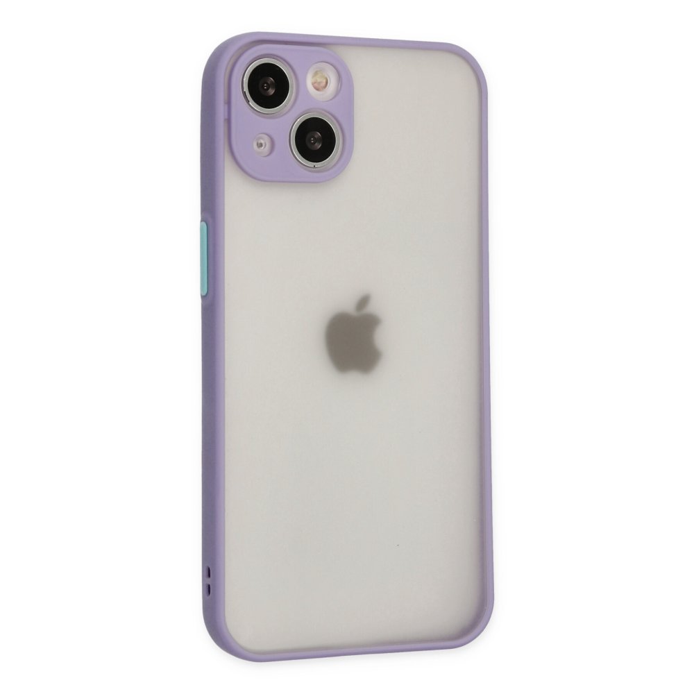 iPhone 15 Plus Kılıf Montreal Silikon Kapak - Mor iPhone 15 Plus Kılıf Montreal Silikon Kapak - Mor