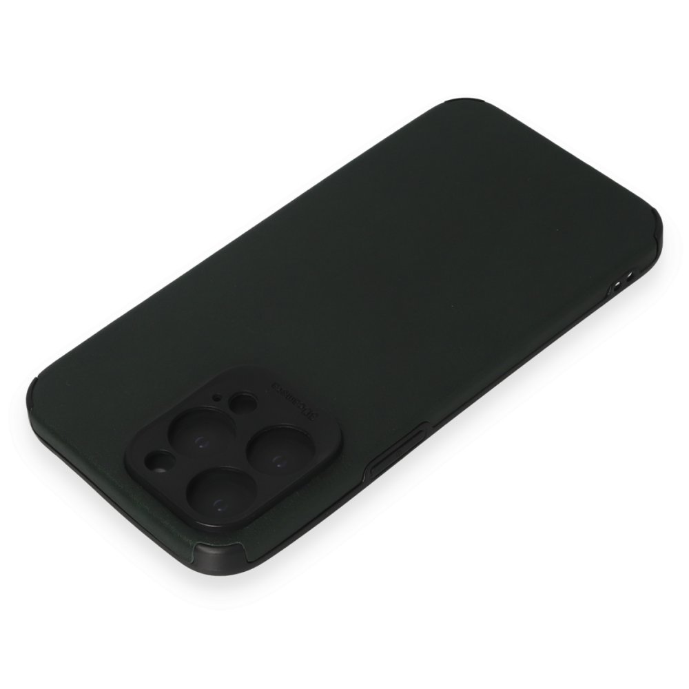  iPhone 15 Pro Max Kılıf Loop Deri Silikon - Yeşil