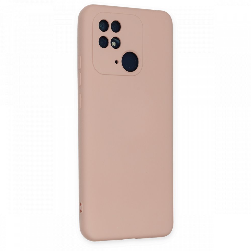 Xiaomi Poco C40 Kılıf Nano içi Kadife Silikon - Pudra Xiaomi Poco C40 Kılıf Nano içi Kadife Silikon - Pudra