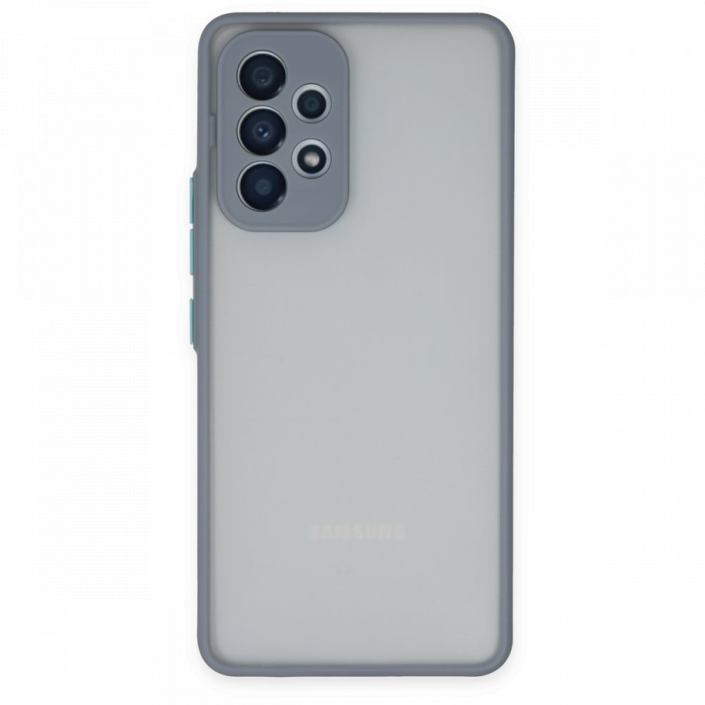  Samsung Galaxy A53 5G Kılıf Montreal Silikon Kapak - Gri