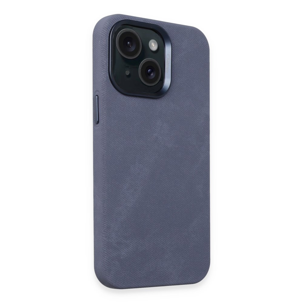 Joko iPhone 15 Kılıf Velvet Magsafe Kapak - Lacivert Joko iPhone 15 Kılıf Velvet Magsafe Kapak - Lacivert