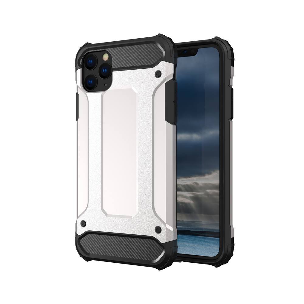  iPhone 11 Pro Max Kılıf Tank Silikon Kapak - Gümüş