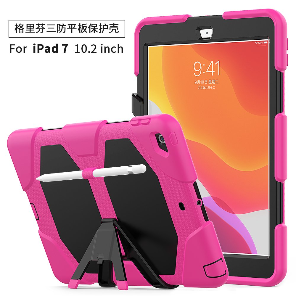 iPad 10.2 (8.nesil) Kılıf Griffin Tablet Kapak - Pembe iPad 10.2 (8.nesil) Kılıf Griffin Tablet Kapak - Pembe