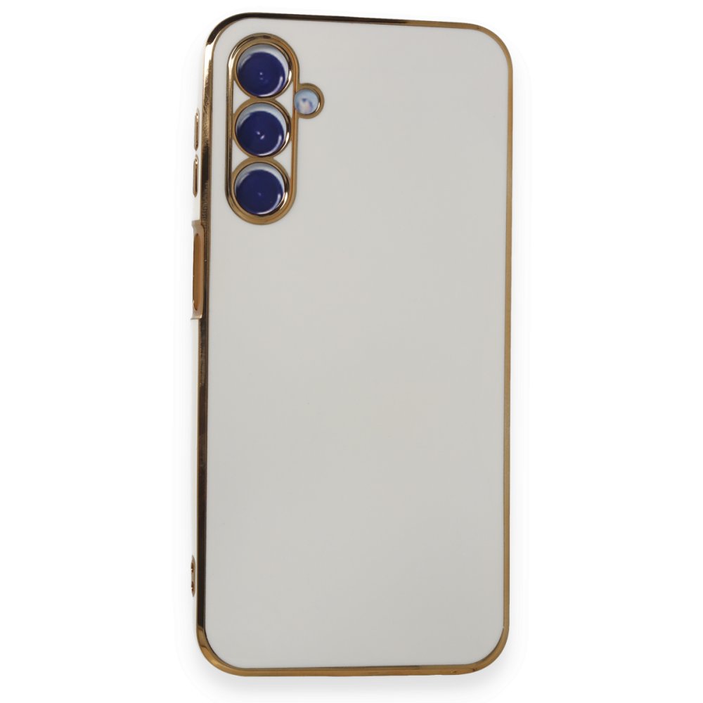 Samsung Galaxy M34 5G Kılıf Volet Silikon - Beyaz Samsung Galaxy M34 5G Kılıf Volet Silikon - Beyaz
