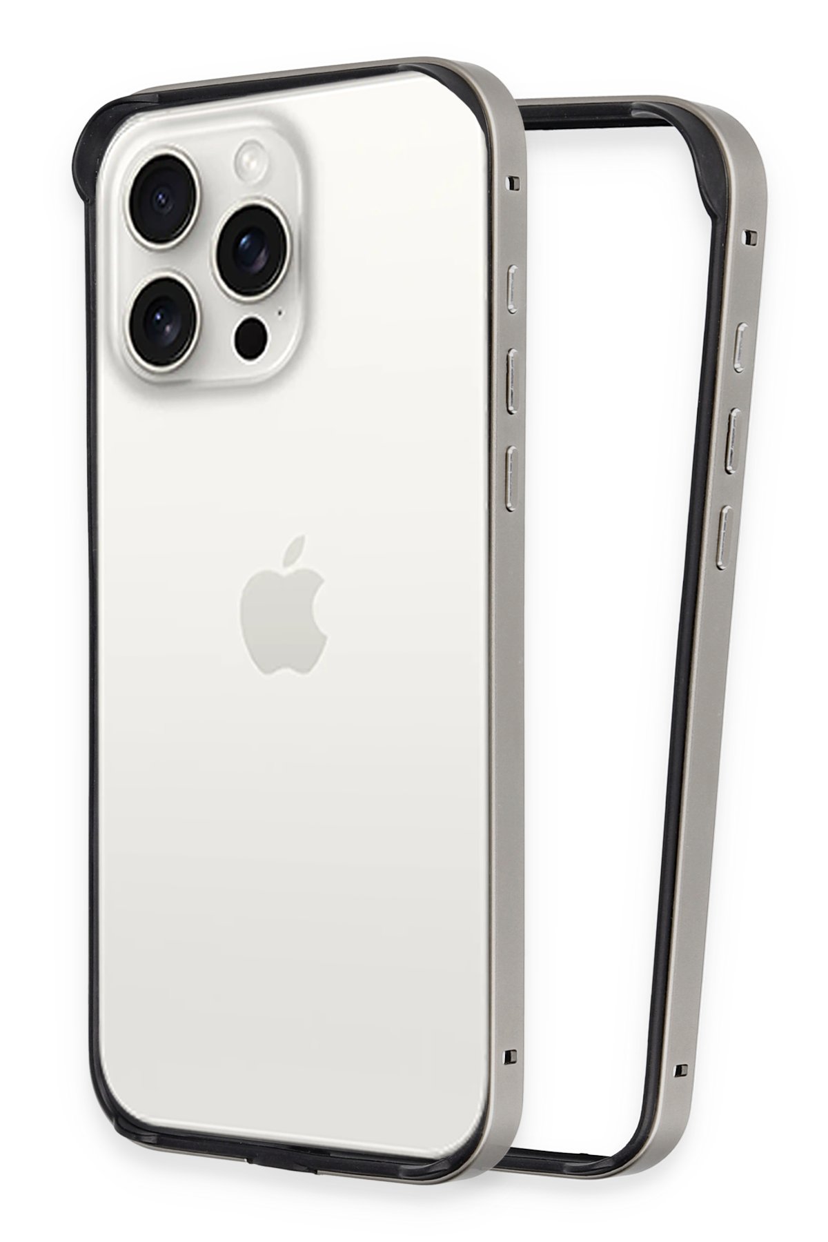 Joko iPhone 15 Pro Max Land Bumper Koruma Kapak - Titan Gri Joko iPhone 15 Pro Max Land Bumper Koruma Kapak - Titan Gri