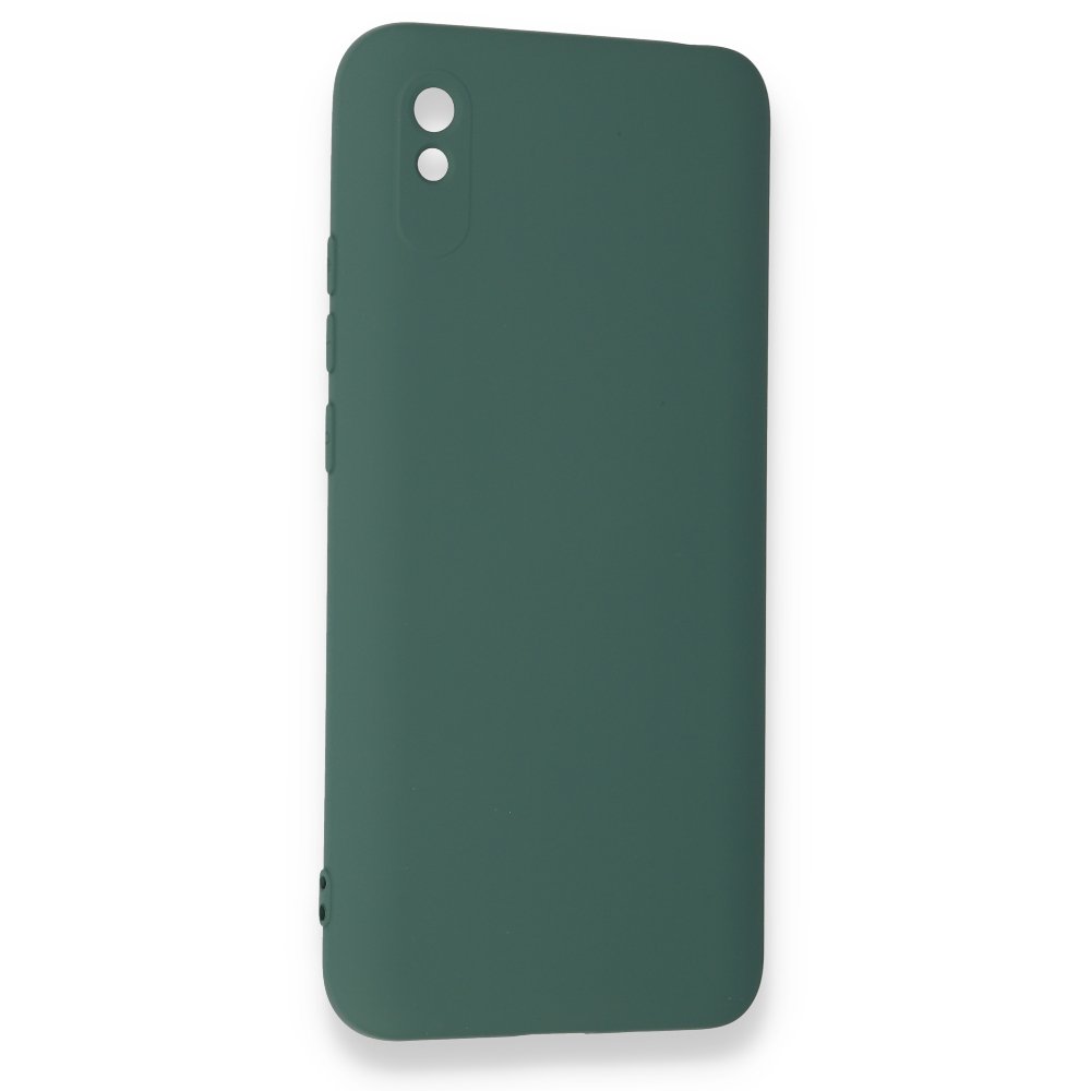 Redmi 9A Kılıf Nano içi Kadife Silikon - Koyu Yeşil Redmi 9A Kılıf Nano içi Kadife Silikon - Koyu Yeşil