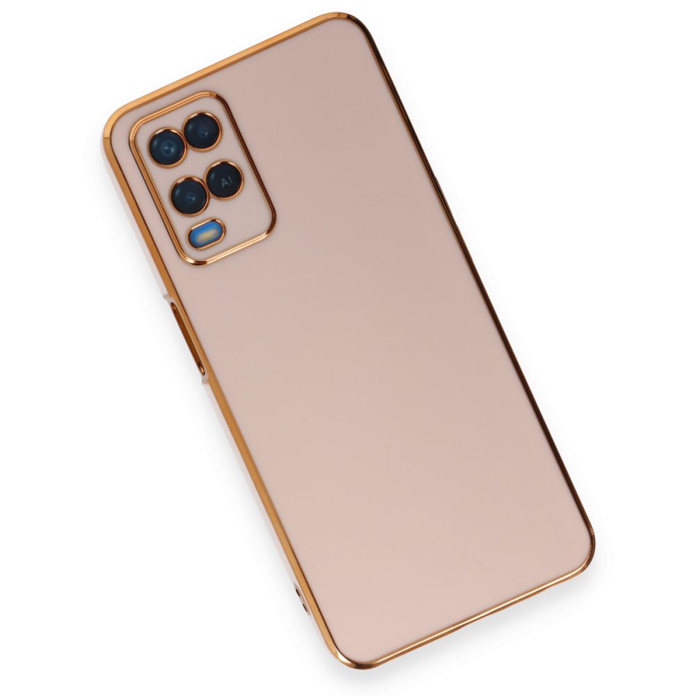 Oppo A54 4G Kılıf Volet Silikon - Pembe Oppo A54 4G Kılıf Volet Silikon - Pembe