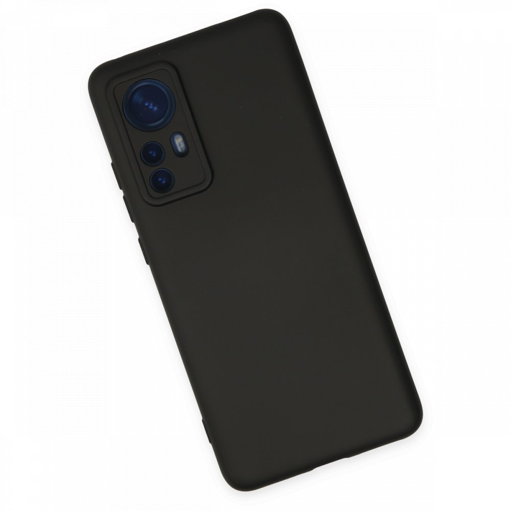  Xiaomi Mi 12 Kılıf Nano içi Kadife Silikon - Siyah