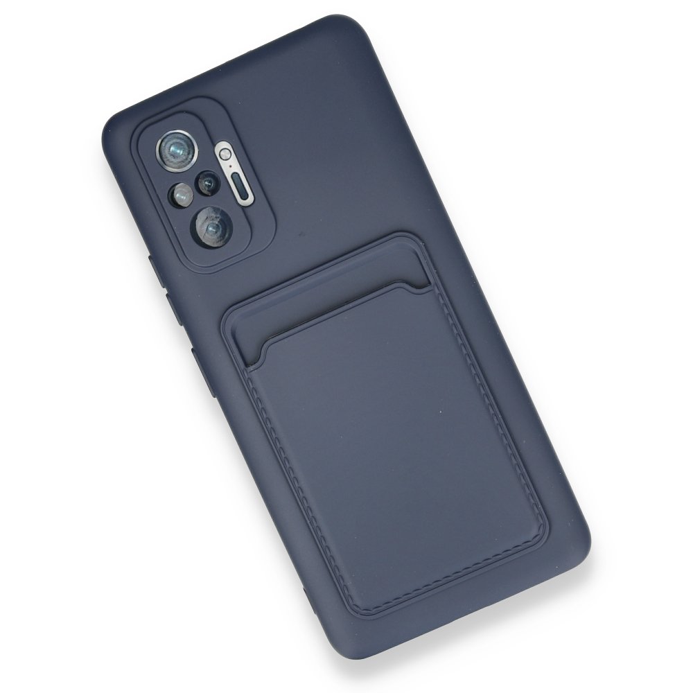 Redmi Note 10 Pro Kılıf Kelvin Kartvizitli Silikon - Lacivert