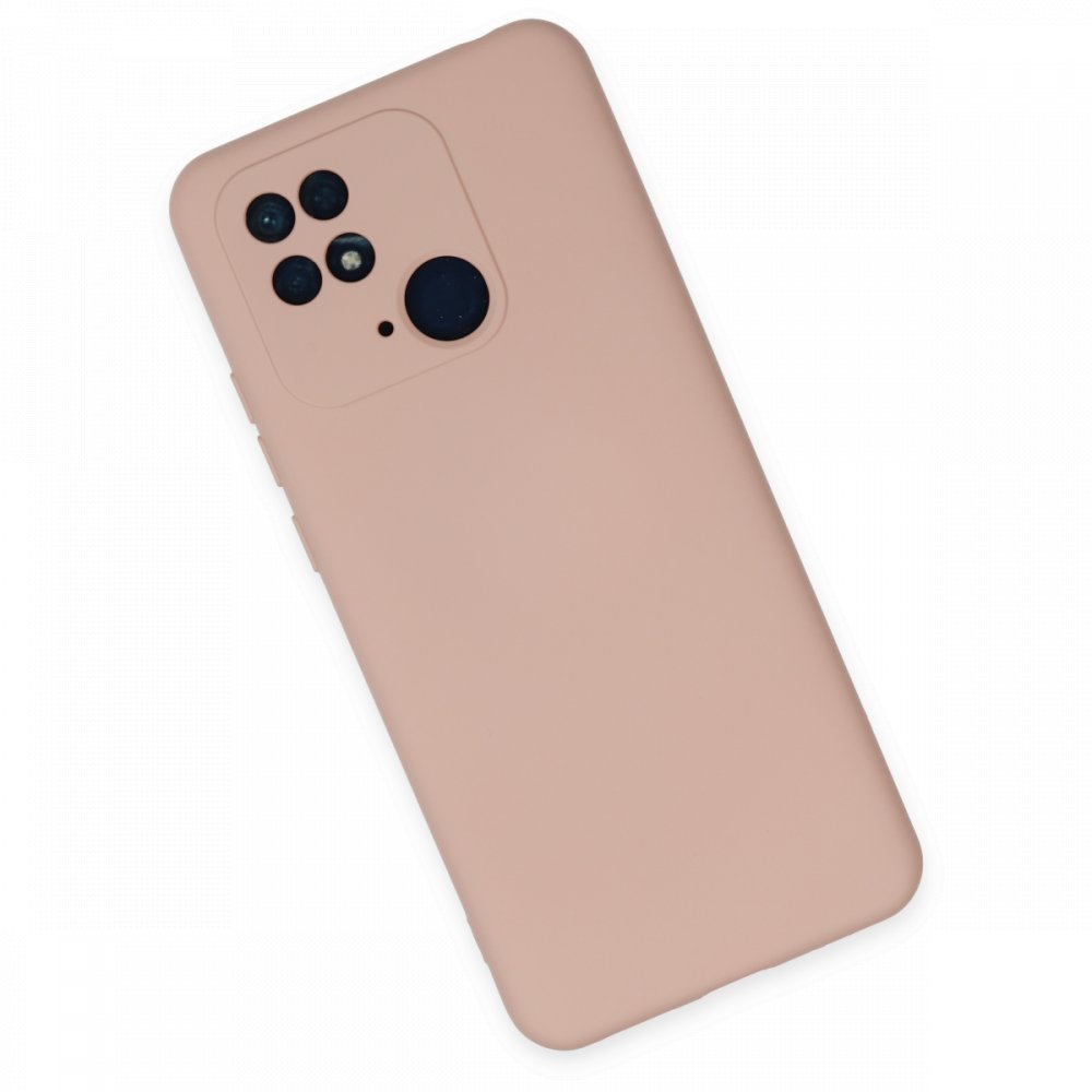 Xiaomi Poco C40 Kılıf Nano içi Kadife Silikon - Pudra Xiaomi Poco C40 Kılıf Nano içi Kadife Silikon - Pudra