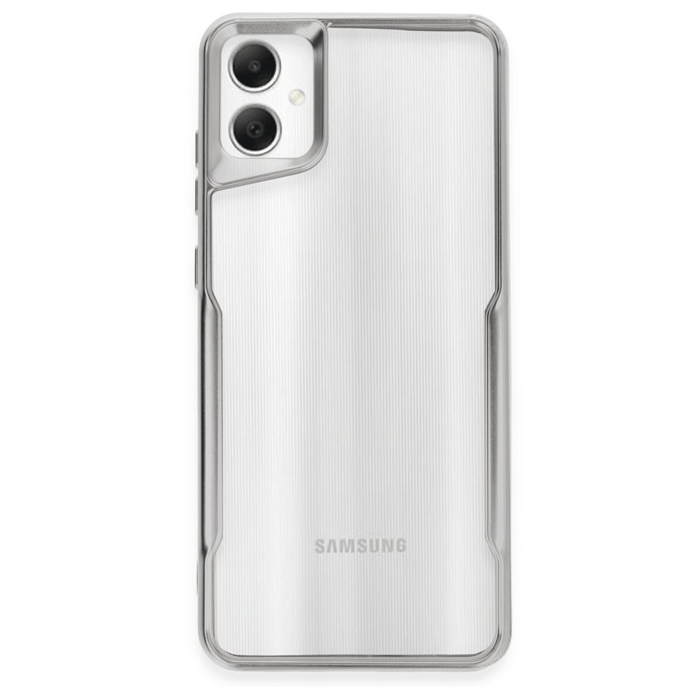  Samsung Galaxy A05 Kılıf Boyi Silikon Kapak - Gümüş