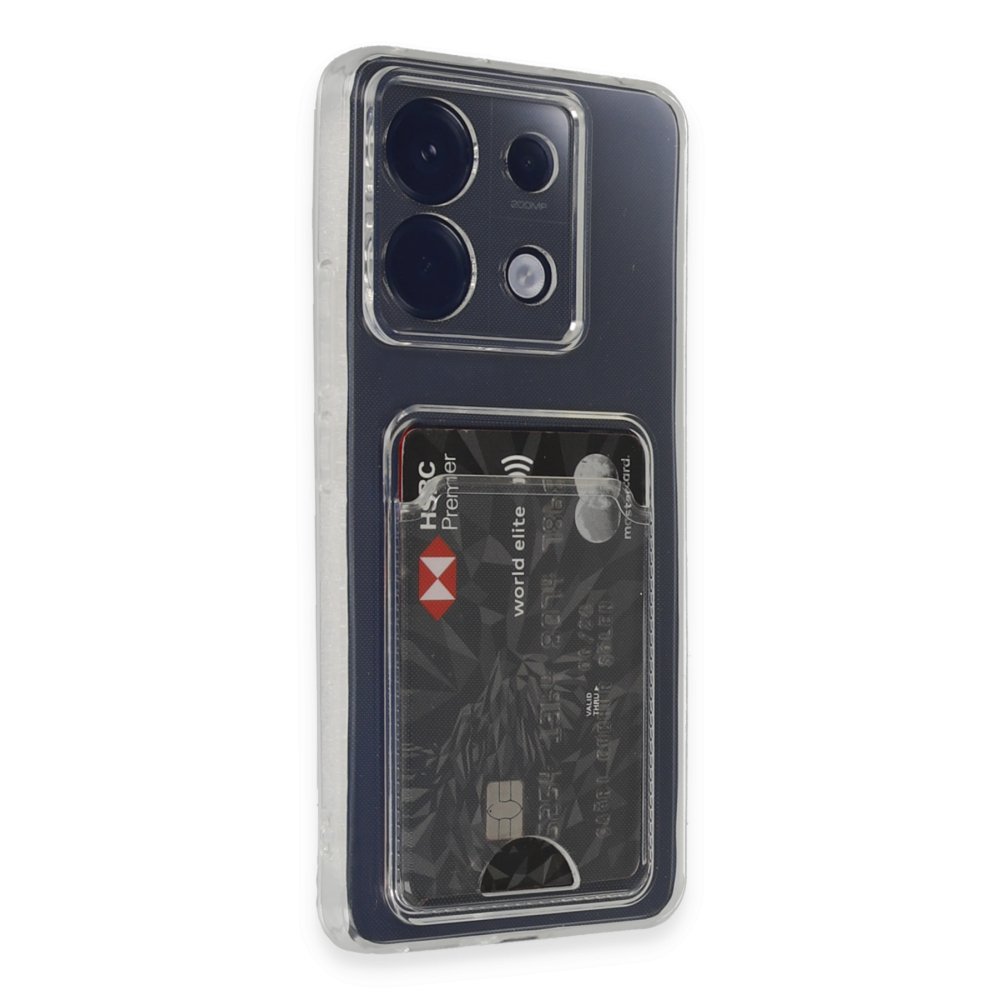 Redmi Note 13 Pro 5G Kılıf Kart Şeffaf Silikon - Şeffaf Redmi Note 13 Pro 5G Kılıf Kart Şeffaf Silikon - Şeffaf