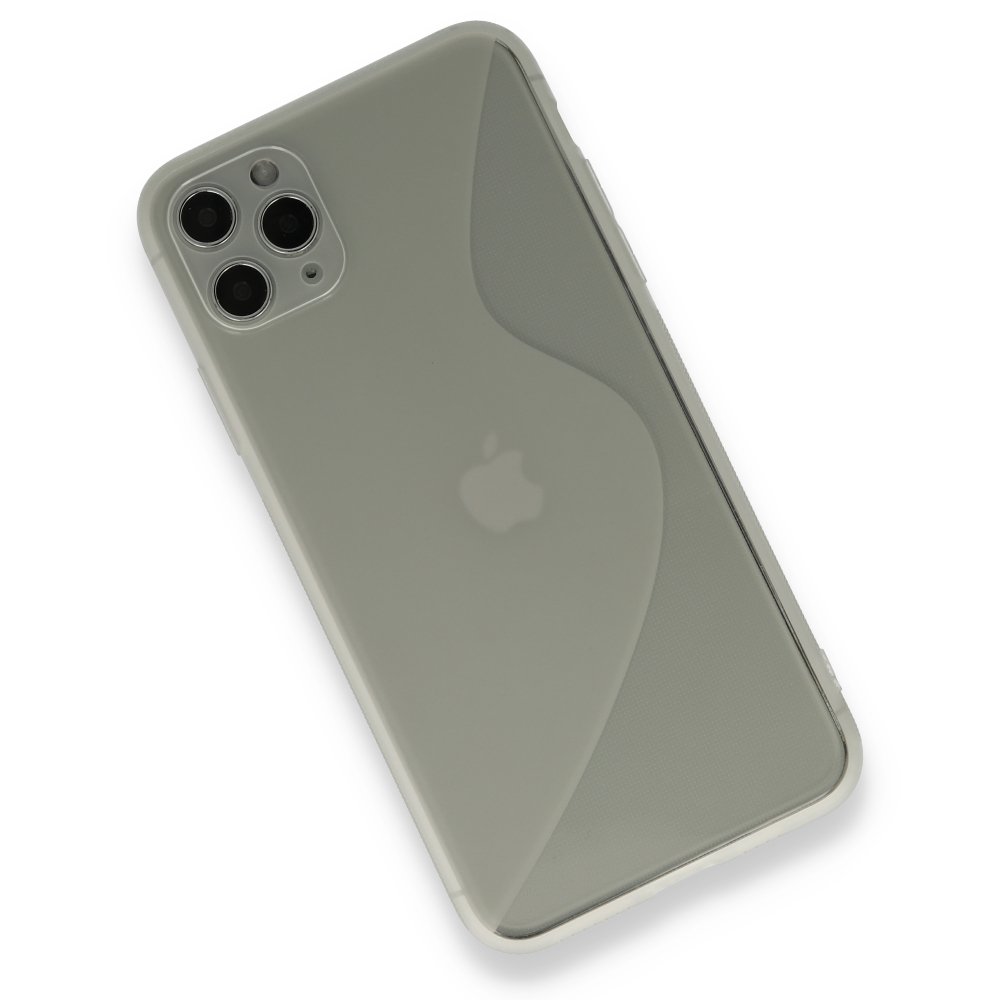  iPhone 11 Pro Max Kılıf S Silikon - Şeffaf