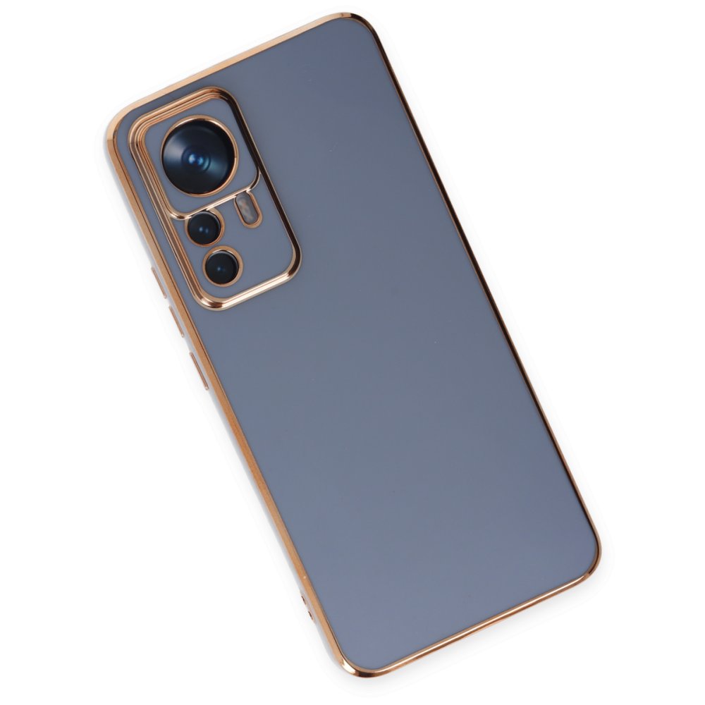  Xiaomi Mi 12T Pro Kılıf Volet Silikon - Mavi