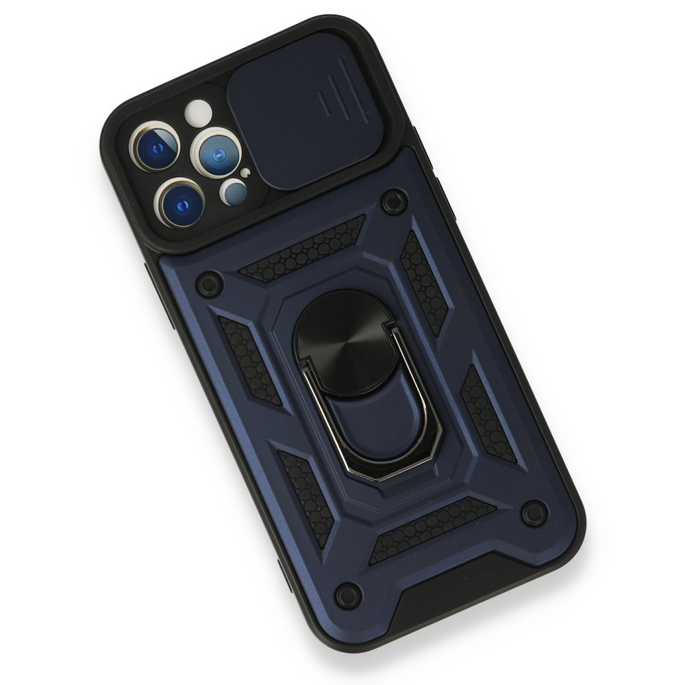 iPhone 12 Pro Kılıf Pars Lens Yüzüklü Silikon - Lacivert iPhone 12 Pro Kılıf Pars Lens Yüzüklü Silikon - Lacivert