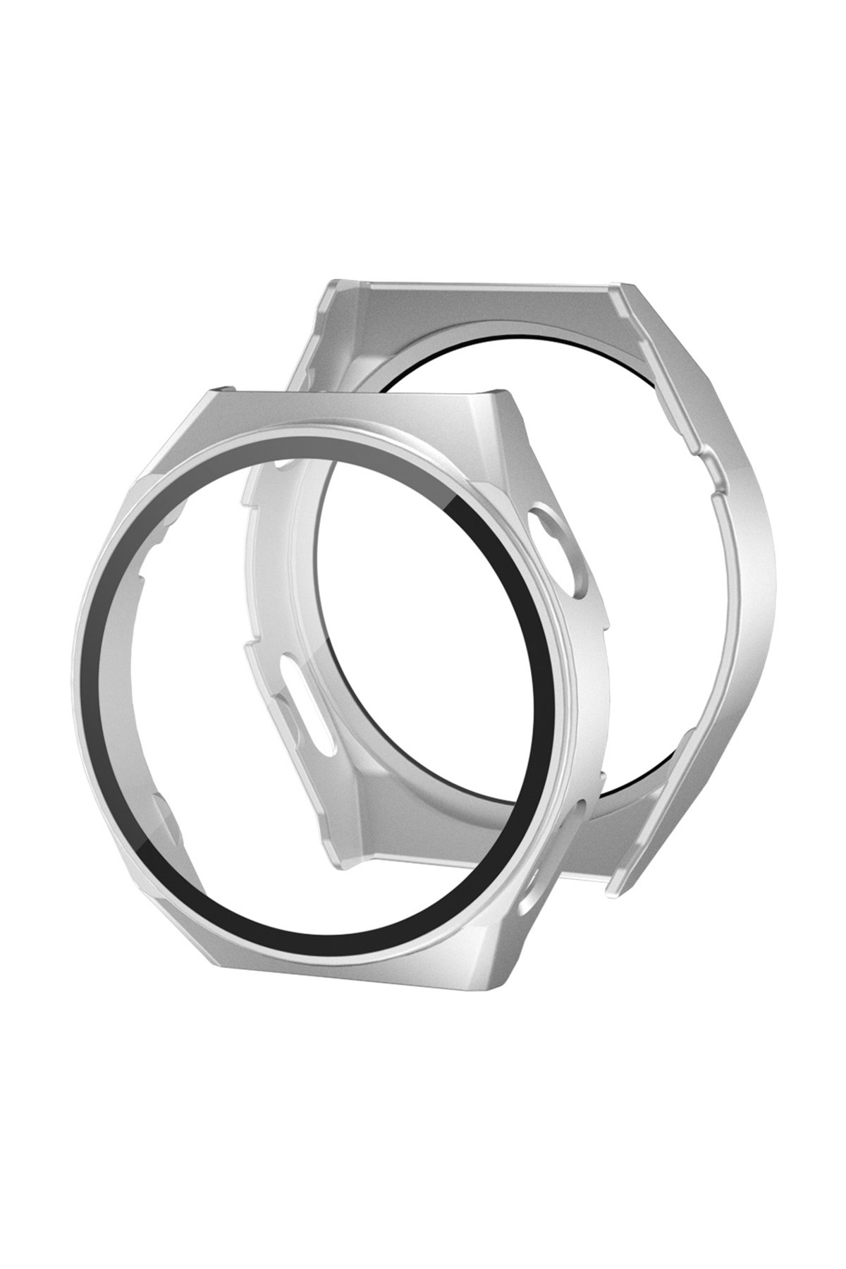  Huawei Watch GT2 46mm Dota Camlı Kasa Ekran Koruyucu - Gümüş