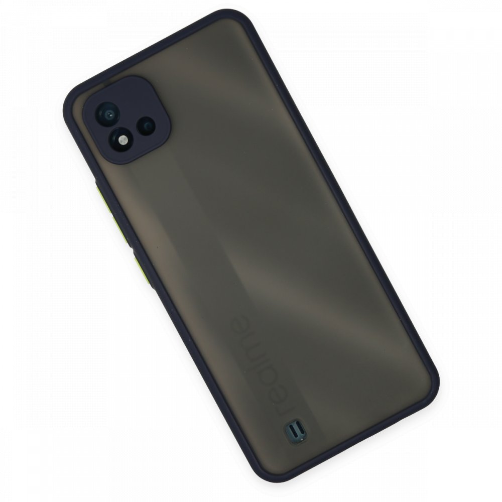 Realme C11 2021 Kılıf Montreal Silikon Kapak - Lacivert  Realme C11 2021 Kılıf Montreal Silikon Kapak - Lacivert