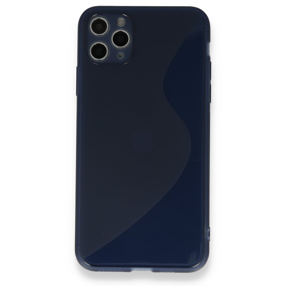  iPhone 11 Pro Max Kılıf S Silikon - Mavi