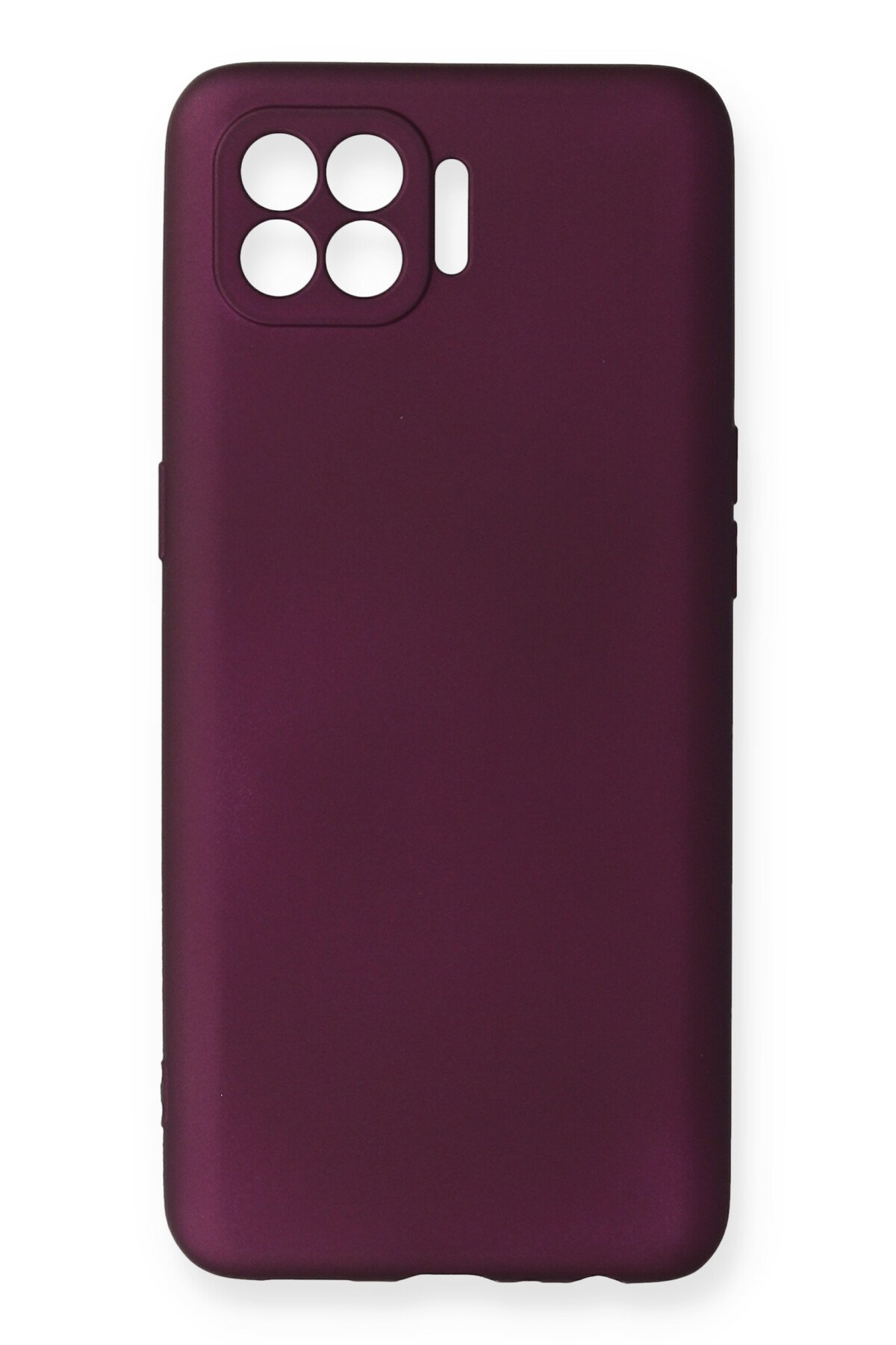  Oppo Reno 4 Lite Kılıf First Silikon - Mürdüm