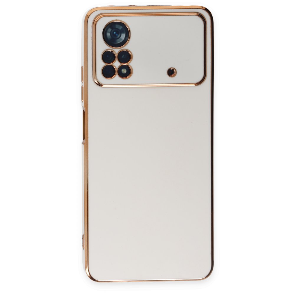  Xiaomi Poco X4 Pro 5G Kılıf Volet Silikon - Beyaz