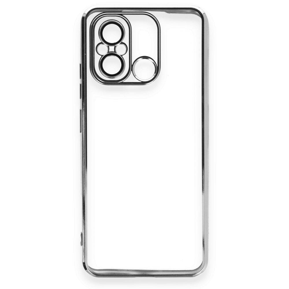 Redmi 12C Kılıf Razer Lensli Silikon - Gümüş