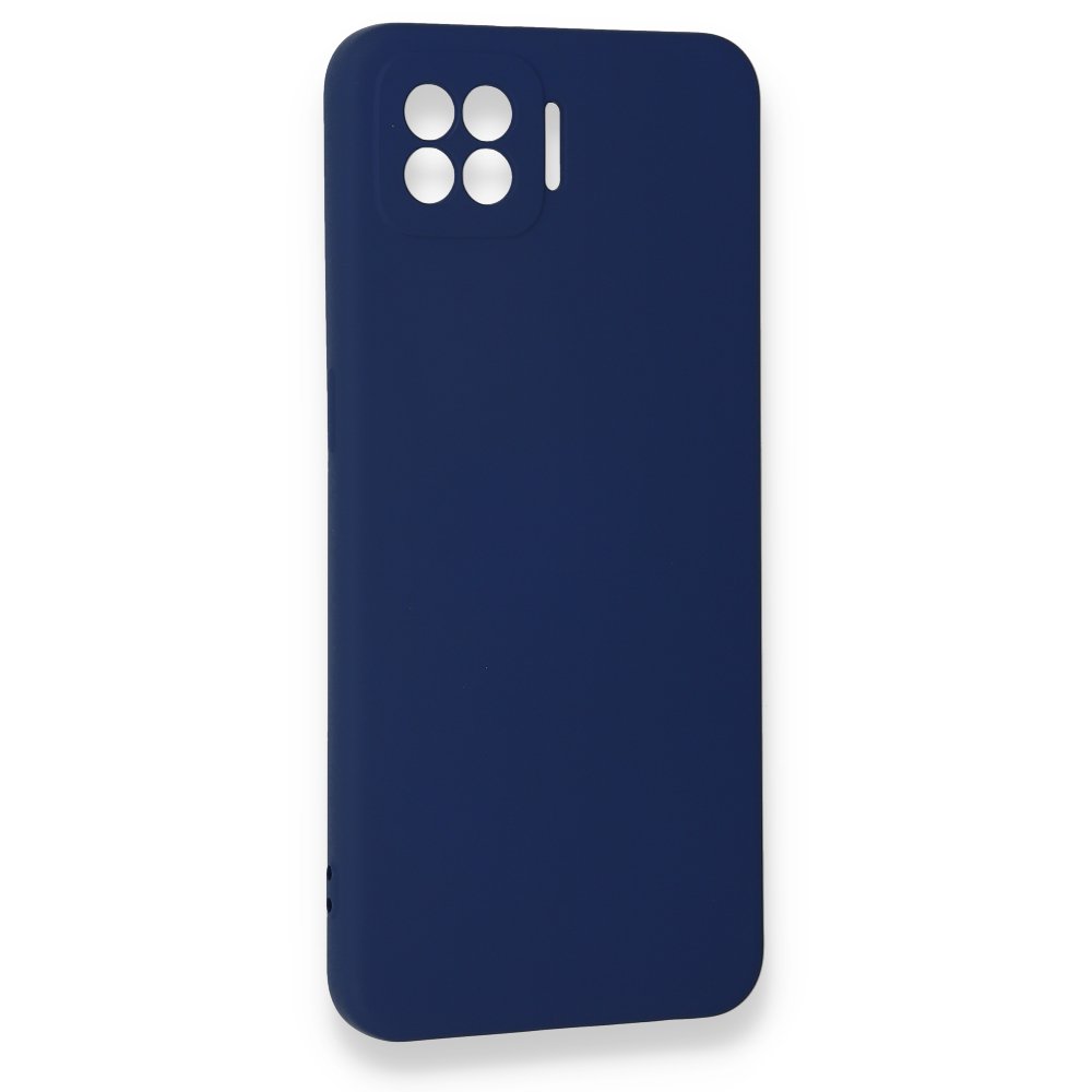  Oppo A73 Kılıf Nano içi Kadife Silikon - Lacivert