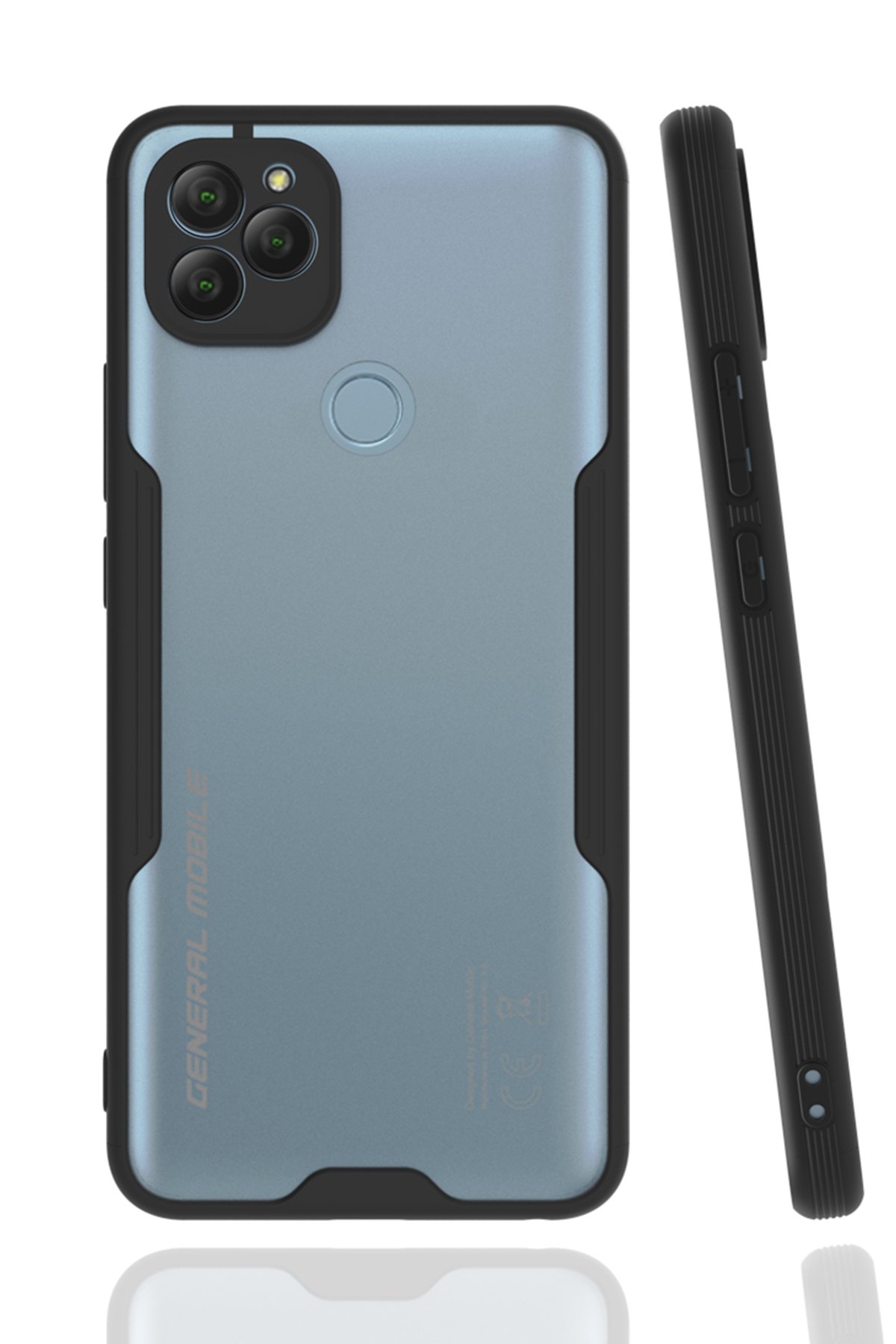  General Mobile GM 22 Kılıf Platin Silikon - Siyah