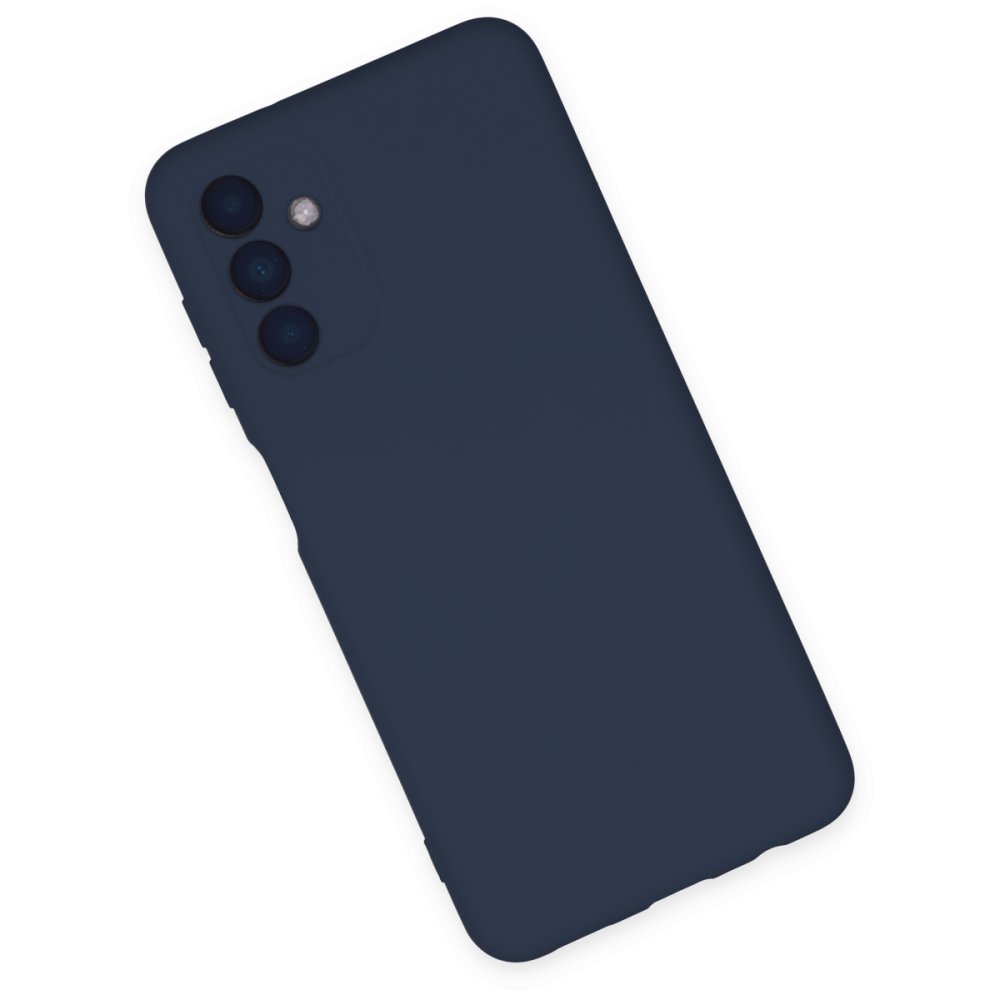 Samsung Galaxy A04S Kılıf Nano içi Kadife Silikon - Lacivert