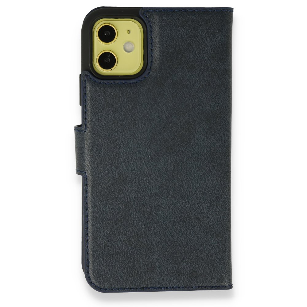  iPhone 13 Mini Kılıf Trend S Plus Kapaklı Kılıf - Lacivert